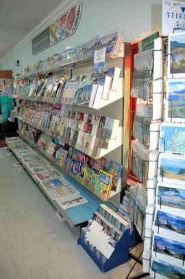 The Lochcarron Food Centre includes a newsagent's selling national and local newspapers as well as a good range of magazines.